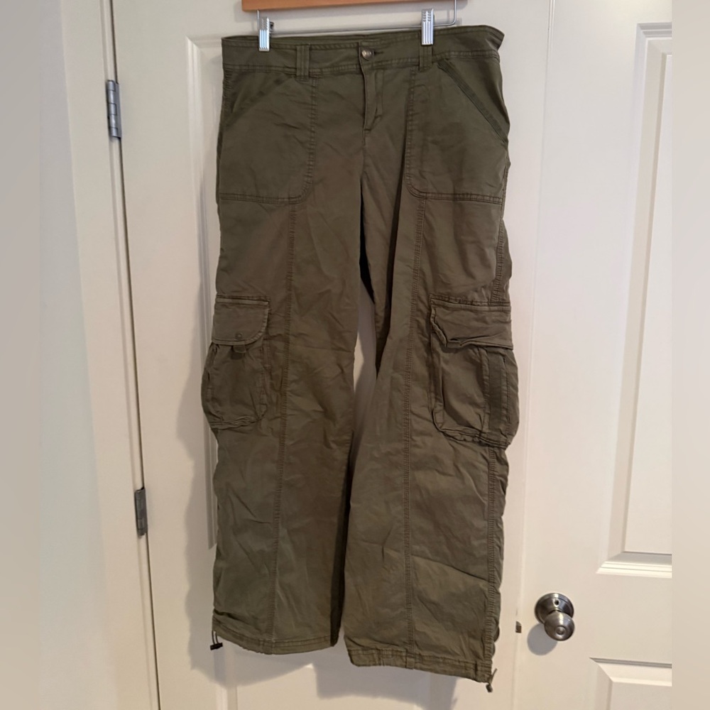 Garage Olive Green Cargo Pants